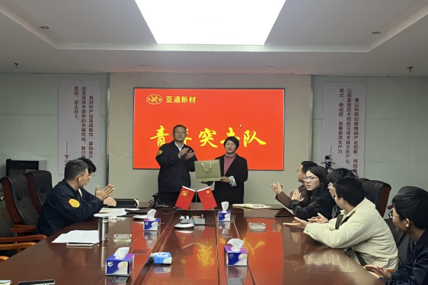 亞通新材召開“青年突擊隊”階段性小結 暨新任務發布動員會
